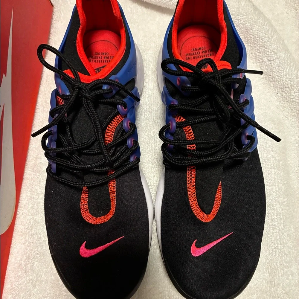 Nike Air Presto Sneaker Shoes Black Hyper Pink Blue Women’s Size 10 - Picture 8 of 12